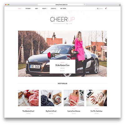 CheerUp Blog / Magazine &#8211; WordPress Blog Theme