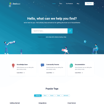 Docly &#8211; Documentation And Knowledge Base WordPress Theme with bbPress Helpdesk Forum