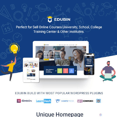 Edubin &#8211; Education LMS WordPress Theme