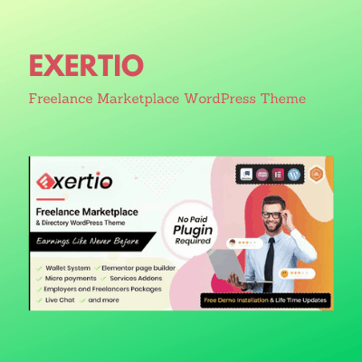 Exertio &#8211; Freelance Marketplace WordPress Theme