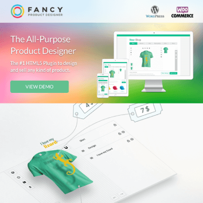 Fancy Product Designer WooCommerce WordPress