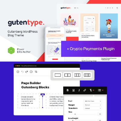 Gutentype | 100% Gutenberg WordPress Theme for Modern Blog