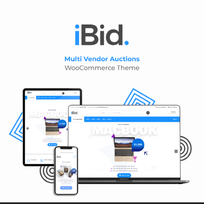 iBid &#8211; Multi Vendor Auctions WooCommerce Theme