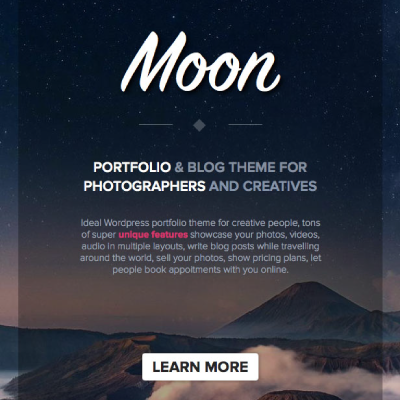 Moon &#8211; Photography Portfolio Theme for WordPress