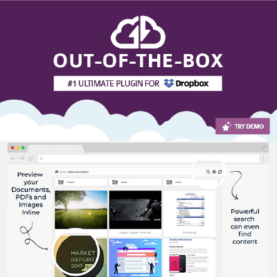 Out-of-the-Box | Dropbox plugin for WordPress