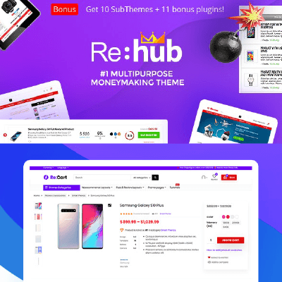 REHub &#8211; Price Comparison, Affiliate Marketing, Multi Vendor Store, Community Theme