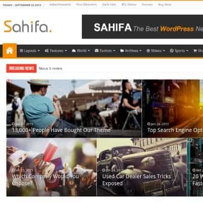 Sahifa &#8211; Responsive WordPress News / Magazine / Newspaper Theme