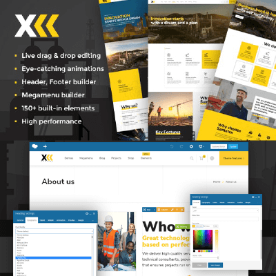 Samatex &#8211; Industrial WordPress Theme + Woocommerce