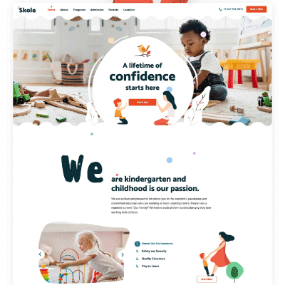 Skole &#8211; Kindergarten WordPress