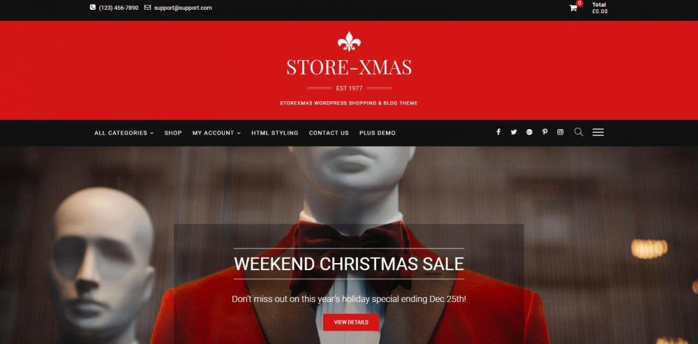 StorXmas- Theme wordpress bán hàng miễn phí