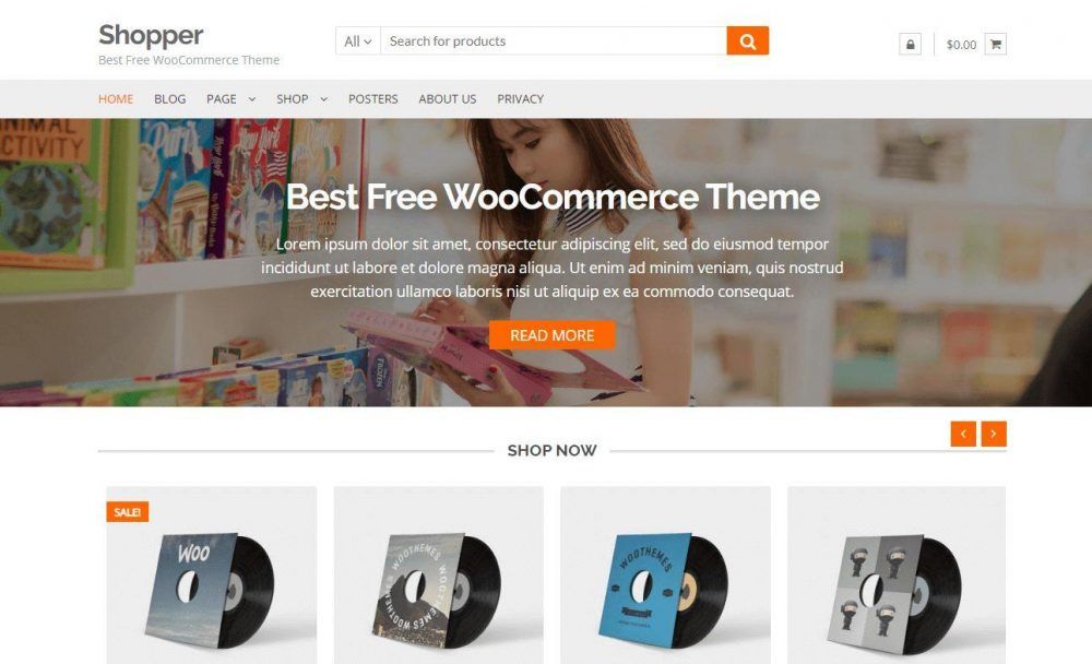 Theme wordpress shopper