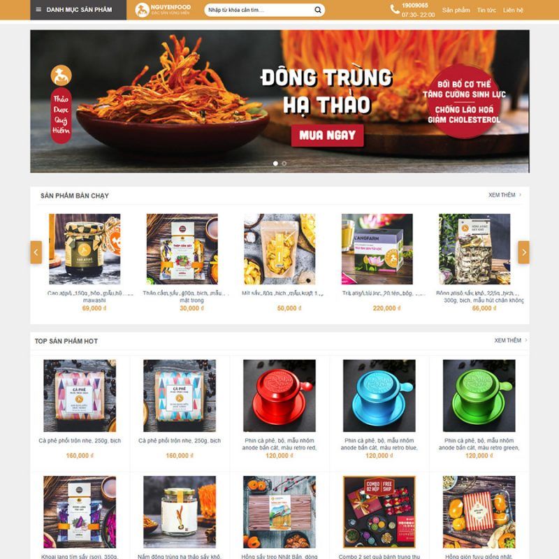 Theme wordpress bán thực phẩm