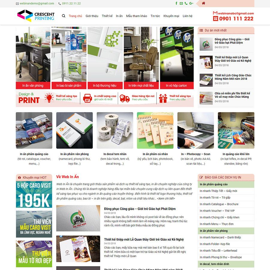 Theme wordpress In Ấn &#8211; Mẫu theme wordpress đẹp cho doanh nghiệp