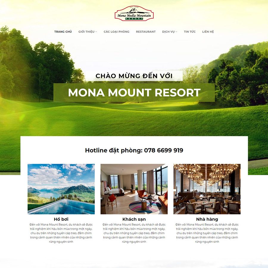 Theme wordpress resort du lịch