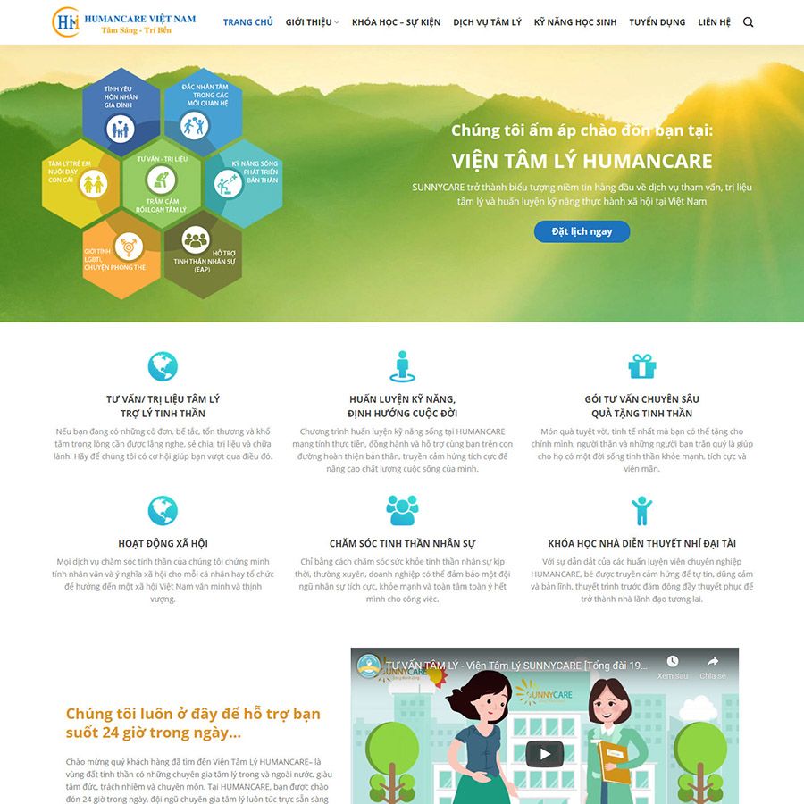 Theme wordpress tư vấn tâm lý