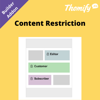 Themify Builder Content Restriction Addon