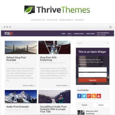 Thrive Themes Rise WordPress Theme