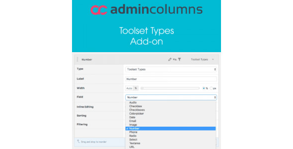 Admin Columns Pro Toolset Types Addon