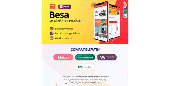 Besa &#8211; Elementor Marketplace WooCommerce Theme