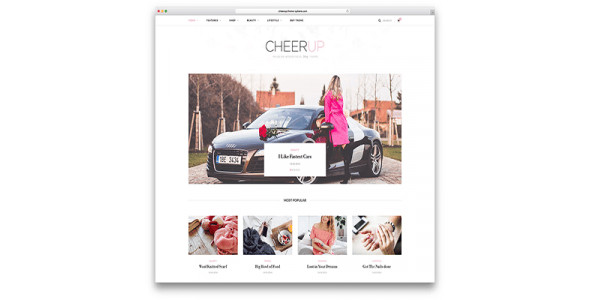 CheerUp Blog / Magazine &#8211; WordPress Blog Theme