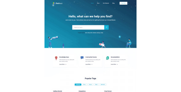 Docly &#8211; Documentation And Knowledge Base WordPress Theme with bbPress Helpdesk Forum