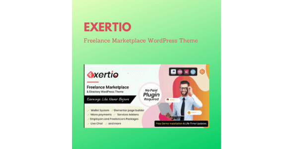 Exertio &#8211; Freelance Marketplace WordPress Theme
