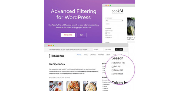 FacetWP Recipes