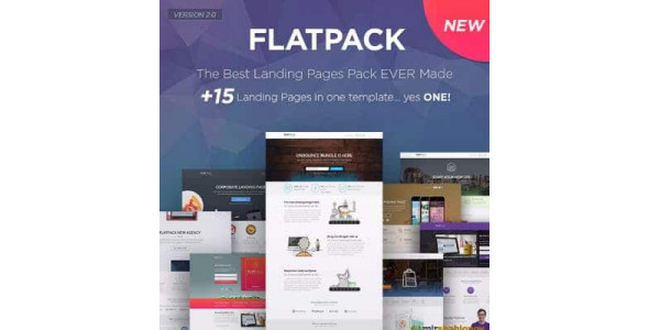 FLATPACK – Landing Pages Pack With Page Builder