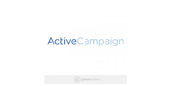 Gravity Forms Active Campaign Addon