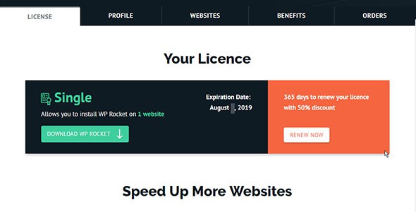 WP Rocket WordPress Plugin bản Lifetime - plugin tăng tốc website nhanh