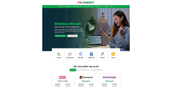 Theme WordPress vay vốn, tài chính 03