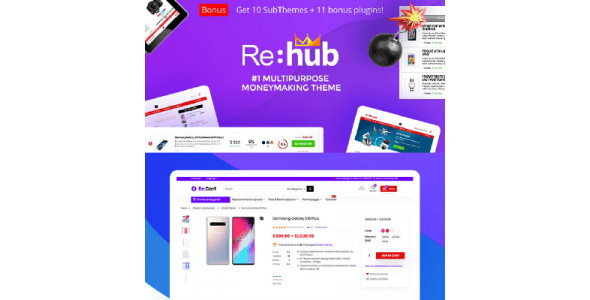 REHub – Price Comparison, Affiliate Marketing, Multi Vendor Store, Community Theme