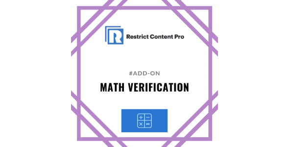 Restrict Content Pro Math Verification