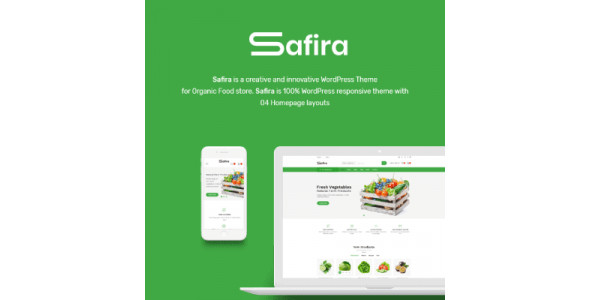 Safira &#8211; Food &#038; Organic WooCommerce WordPress Theme