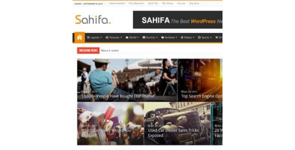 Sahifa &#8211; Responsive WordPress News / Magazine / Newspaper Theme
