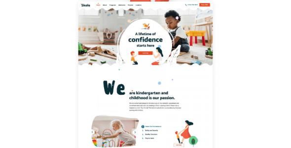 Skole &#8211; Kindergarten WordPress