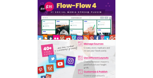 Social Stream for WordPress — Facebook Feed Instagram Feed Twitter Youtube Gallery Plugin