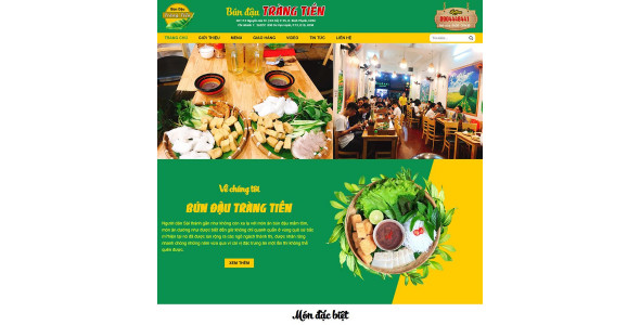 Theme wordpress bán bún đậu