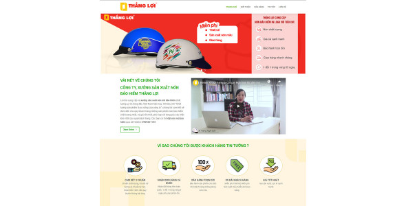 Theme wordpress bán nón bảo hiểm