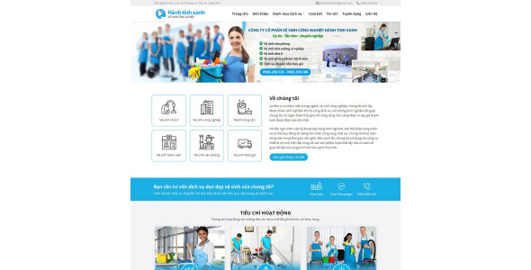 Theme wordpress dịch vụ dọn vệ sinh