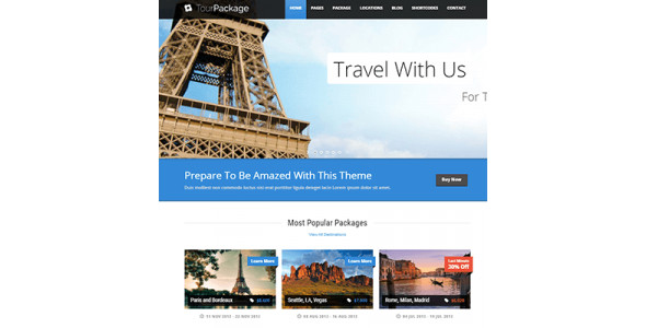 Tour Package – WordPress Travel Tour Theme