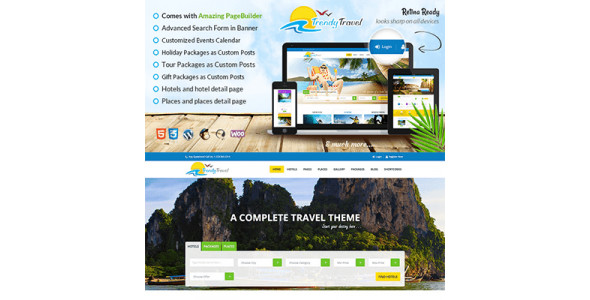 Trendy Travel – Tour, Travel & Travel Agency Theme 