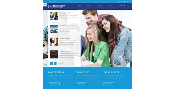 University – Education, Event and Course Theme 