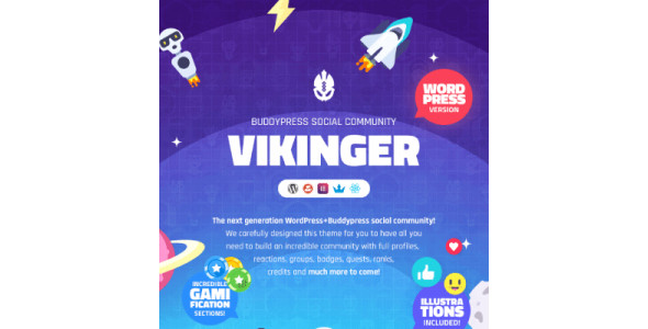 Vikinger &#8211; BuddyPress and GamiPress Social Community