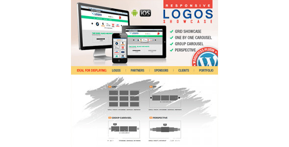 WordPress Logos Showcase – Grid and Carousel