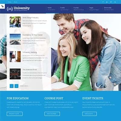 University – Education, Event and Course Theme 