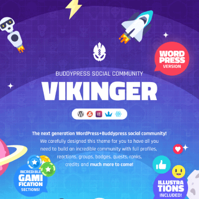 Vikinger &#8211; BuddyPress and GamiPress Social Community