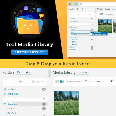 WordPress Real Media Library – Media Categories / Folders File Manager