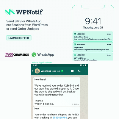 WPNotif: WordPress SMS &#038; WhatsApp Message Notifications