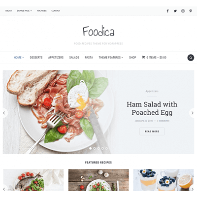 WPZoom Foodica WordPress Theme